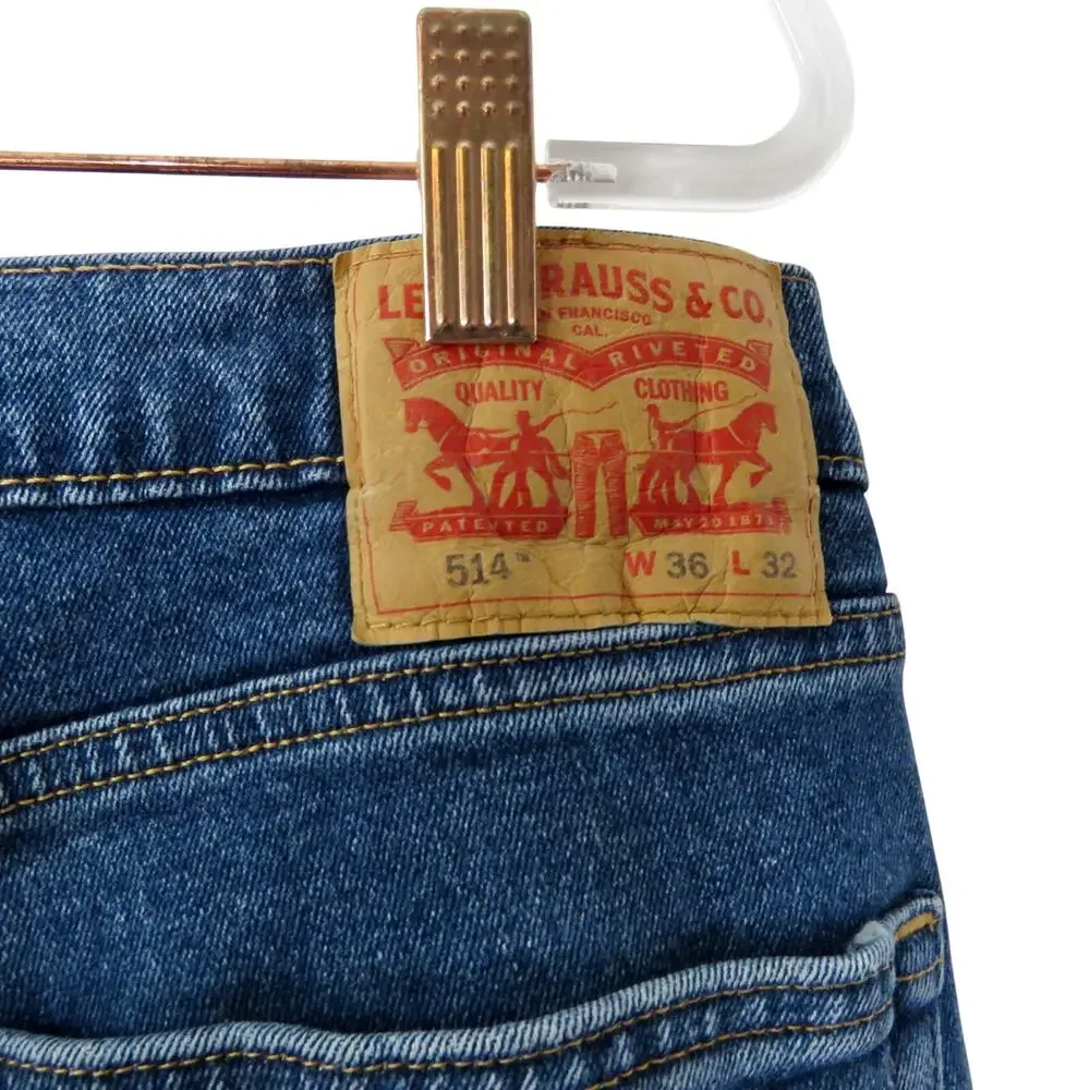 Levi's 514 Classic Straight Leg Jeans W36 L32 Men's Jeans